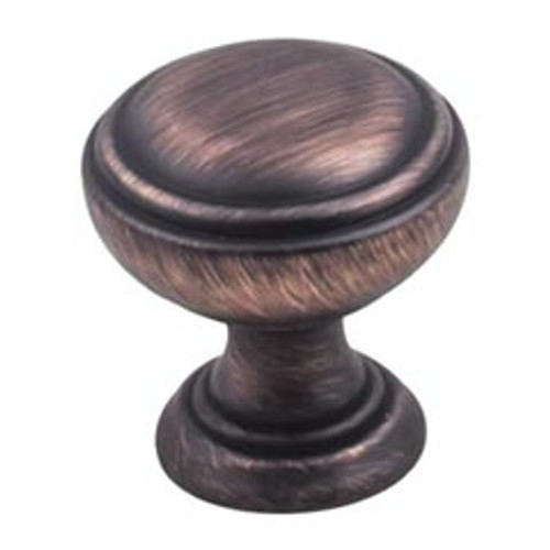 Hardware Resources 658DBAC 1-1/4" Diameter Cabinet Knob - Screws Included - Brushed Oil Rubbed Bronze