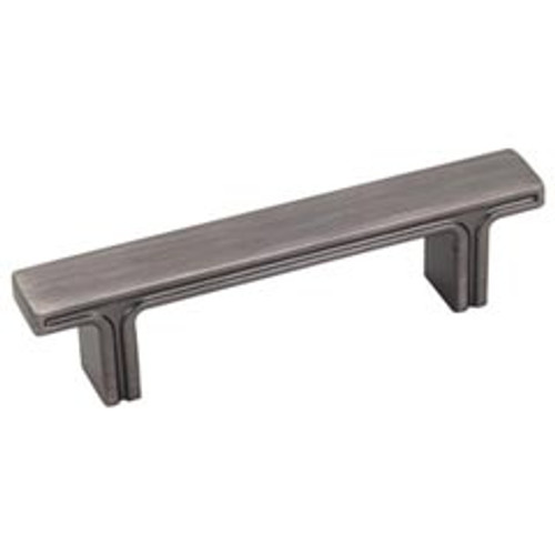 Hardware Resources 867-3BNBDL 4-5/16" Overall Length Rectangle Cabinet Pull - Screws Included - Brushed Pewter