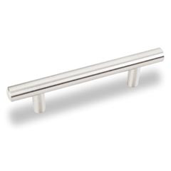 Hardware Resources 152 mm (6") Overall Length 9/16" Diameter Steel Cabinet Bar Pull - 96 mm center-to-center Holes - Screws Included - Satin Nickel - 152SN