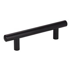 Hardware Resources 152 mm (6") Overall Length 9/16" Diameter Steel Cabinet Bar Pull - 96 mm center-to-center Holes - Screws Included - Matte Black - 152MB