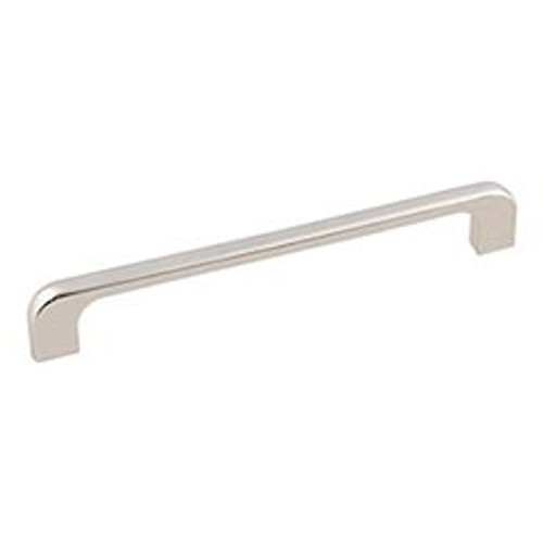 Hardware Resources 264-160NI 7" Overall Length Cabinet Pull - 160 mm center-to-center Holes - Screws Included - Polished Nickel