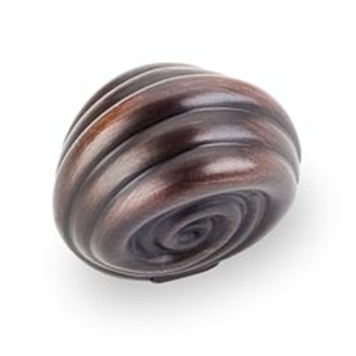 Hardware Resources 415DBAC 1-3/8" Overall Length Cabinet Knob - Screws Included - Brushed Oil Rubbed Bronze