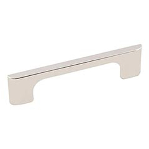 Hardware Resources 286-96NI 5-1/8" Overall Length Cabinet Pull - 96 mm center-to-center Holes - Screws Included - Polished Nickel