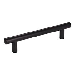 Hardware Resources 178 mm (7") Overall Length 9/16" Diameter Steel Cabinet Bar Pull - Screws Included - 128 mm center-to-center Holes - Matte Black - 178MB