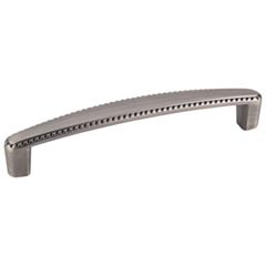 Hardware Resources Z115-128BNBDL 5-1/2" Overall Length Rope Trim Cabinet Pull - Screws Included - 128 mm center-to-center Holes - Brushed Pewter