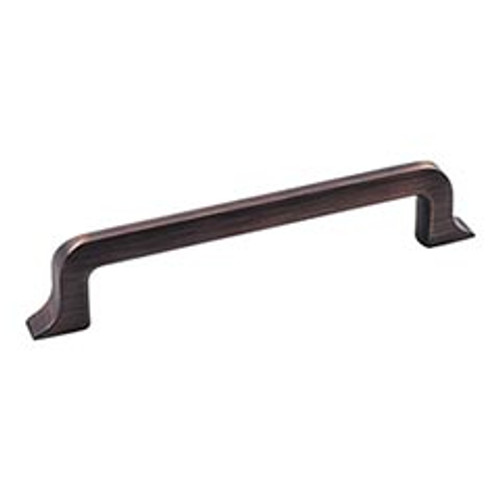 Hardware Resources 839-128DBAC 6-1/4" Overall Length Cabinet Pull - Screws Included - 128 mm center-to-center Holes - Brushed Oil Rubbed Bronze