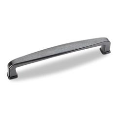 Hardware Resources 5-9/16" Overall Length Plain Square Cabinet Pull - Screws Included - 128 mm center-to-center Holes - Gun Metal - 1092-128DACM