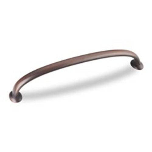 Hardware Resources 650-160DBAC 6-15/16" Overall Length Cabinet Pull - 160 mm center-to-center Holes - Screws Included - Brushed Oil Rubbed Bronze