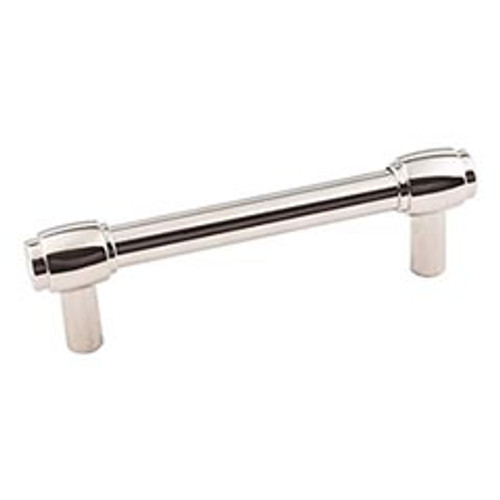 Hardware Resources 885-96NI 4-3/4" Overall Length Cabinet Pull - 96 mm center-to-center Holes - Screws Included - Polished Nickel