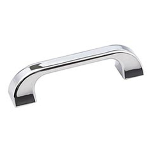 Hardware Resources 972-96PC 4-1/2" Overall Length Cabinet Pull - 96 mm center-to-center Holes - Screws Included - Polished Chrome