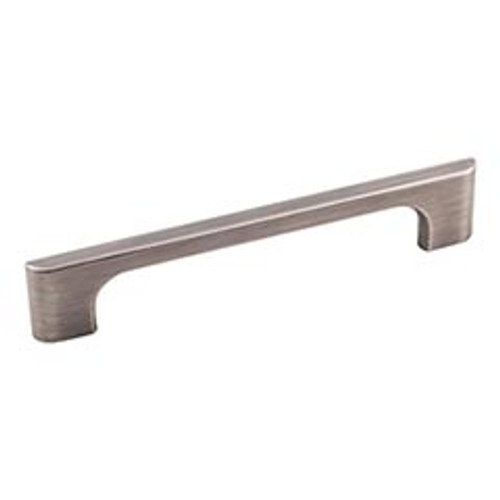 Hardware Resources 286-128BNBDL 6-3/8" Overall Length Cabinet Pull - Screws Included - 128 mm center-to-center Holes - Brushed Pewter