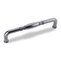 Hardware Resources 5-1/2" Overall Length Cabinet Pull - Screws Included - 128 mm center-to-center Holes - Gun Metal - Z290-128-DACM