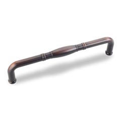Hardware Resources 5-1/2" Overall Length Cabinet Pull - Screws Included - 128 mm center-to-center Holes - Brushed Oil Rubbed Bronze - Z290-128-DBAC