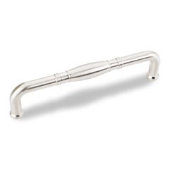 Hardware Resources 5-1/2" Overall Length Cabinet Pull - Screws Included - 128 mm center-to-center Holes - Satin Nickel - Z290-128-SN