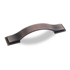 Hardware Resources 5-9/16" Overall Length Strap Cabinet Pull - 96 mm center-to-center Holes - Screws Included - Brushed Oil Rubbed Bronze - 80152-96DBAC