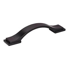 Hardware Resources 5-9/16" Overall Length Strap Cabinet Pull - 96 mm center-to-center Holes - Screws Included - Matte Black - 80152-96MB