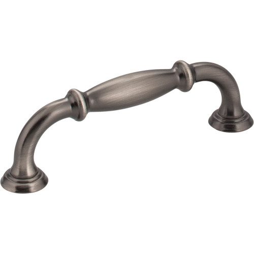 Hardware Resources 658-96BNBDL 4-1/2" Overall Length Cabinet Pull - 96 mm center-to-center Holes - Screws Included - Brushed Pewter