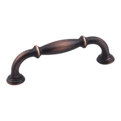 Hardware Resources 4-1/2" Overall Length Cabinet Pull - 96 mm center-to-center Holes - Screws Included - Brushed Oil Rubbed Bronze - 658-96DBAC