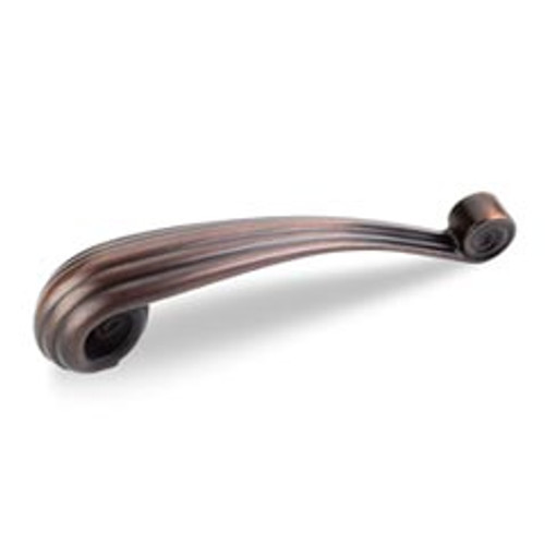Hardware Resources 415-96V-DBAC 4-3/4" Overall Length Vertical Cabinet Pull - 96 mm center-to-center Holes - Screws Included - Brushed Oil Rubbed Bronze