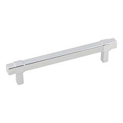 Hardware Resources 6-5/16" Overall Length Square Bar Pull - Screws Included - 128 mm center-to-center Holes - Polished Chrome - 293-128PC