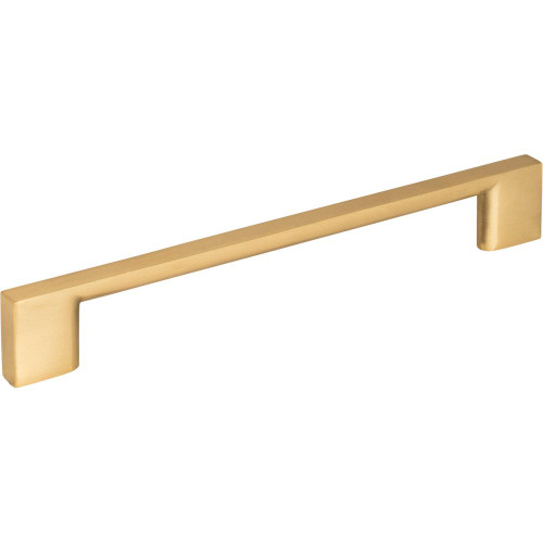 Hardware Resources 7-1/2" Overall Length Cabinet Pull - 160 mm center-to-center Holes - Screws Included - Brushed Gold - 635-160BG