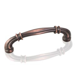 Hardware Resources 4-3/8" Overall Length Cabinet Pull - 96 mm center-to-center Holes - Screws Included - Brushed Oil Rubbed Bronze - 317-96DBAC