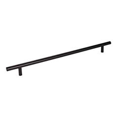 Hardware Resources 496 mm (19-1/2") Overall Length 7/16" Diameter Steel Cabinet Bar Pull with Beveled Ends 416 mm center-to-center - Screws Included - Matte Black - 496MB