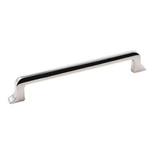 Hardware Resources 839-160NI 7-1/2" Overall Length Cabinet Pull - 160 mm center-to-center Holes - Screws Included - Polished Nickel