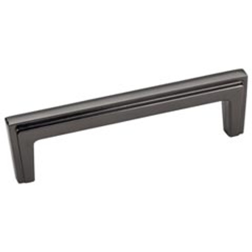 Hardware Resources 259-96BN 4-3/16" Overall Length Cabinet Pull - 96 mm center-to-center Holes - Screws Included - Black Nickel