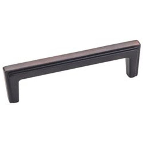 Hardware Resources 259-96DBAC 4-3/16" Overall Length Cabinet Pull - 96 mm center-to-center Holes - Screws Included - Brushed Oil Rubbed Bronze