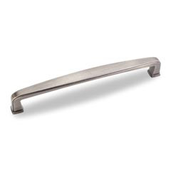 Hardware Resources 6-13/16" Overall Length Plain Square Cabinet Pull - 160 mm center-to-center Holes - Screws Included - Brushed Pewter - 1092-160BNBDL