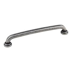 Hardware Resources 7-1/8" Overall Length Gavel Cabinet Pull - 160 mm center-to-center Holes - Screws Included - Distressed Antique Silver - 527-160SIM