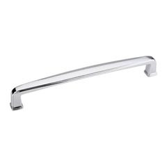 Hardware Resources 6-13/16" Overall Length Plain Square Cabinet Pull - 160 mm center-to-center Holes - Screws Included - Polished Chrome - 1092-160PC