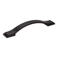 Hardware Resources 6-13/16" Overall Length Strap Cabinet Pull - Screws Included - 128 mm center-to-center Holes - Matte Black - 80152-128MB