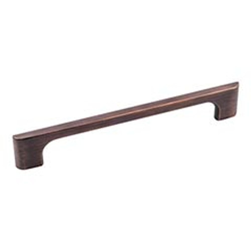 Hardware Resources 286-160DBAC 7-11/16" Overall Length Cabinet Pull - 160 mm center-to-center Holes - Screws Included - Brushed Oil Rubbed Bronze