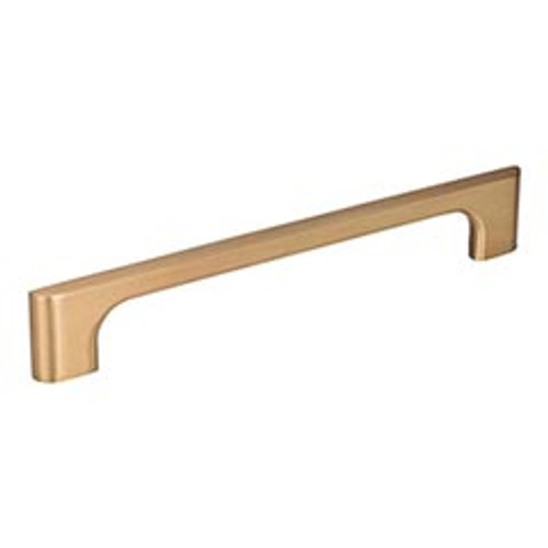 Hardware Resources 286-160SBZ 7-11/16" Overall Length Cabinet Pull - 160 mm center-to-center Holes - Screws Included - Satin Bronze