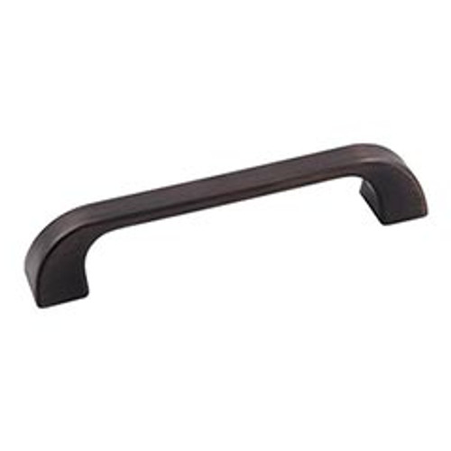 Hardware Resources 972-128DBAC 5-13/16" Overall Length Cabinet Pull - Screws Included - 128 mm center-to-center Holes - Brushed Oil Rubbed Bronze