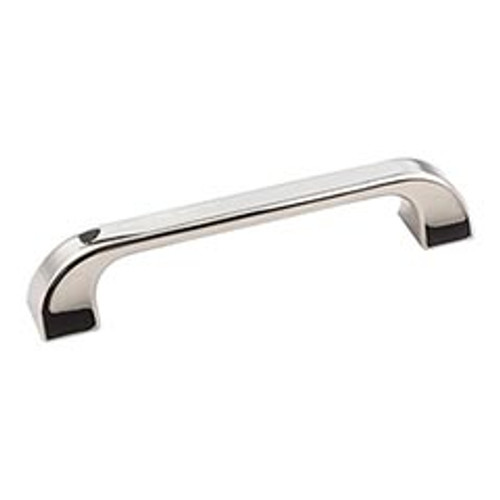 Hardware Resources 972-128NI 5-13/16" Overall Length Cabinet Pull - Screws Included - 128 mm center-to-center Holes - Polished Nickel