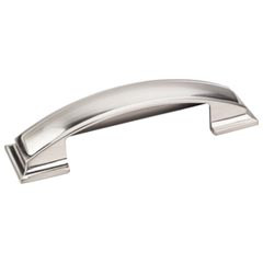 Hardware Resources 5" Overall Length Pillow Top Cabinet Cup Pull - 96 mm center-to-center Holes - Screws Included - Satin Nickel - 436-96SN