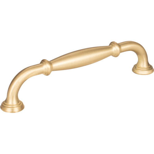 Hardware Resources 5-13/16" Overall Length Cabinet Pull - Screws Included - 128 mm center-to-center Holes - Brushed Gold - 658-128BG