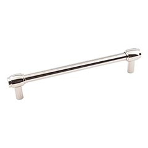 Hardware Resources 885-160NI 7-1/16" Overall Length Cabinet Pull - 160 mm center-to-center Holes - Screws Included - Polished Nickel