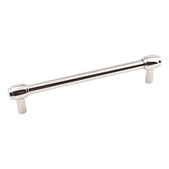 Hardware Resources 7-1/16" Overall Length Cabinet Pull - 160 mm center-to-center Holes - Screws Included - Polished Nickel - 885-160NI