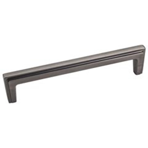 Hardware Resources 259-128BNBDL 5-7/16" Overall Length Cabinet Pull - Screws Included - 128 mm center-to-center Holes - Brushed Pewter