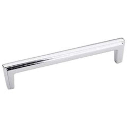 Hardware Resources 259-128PC 5-7/16" Overall Length Cabinet Pull - Screws Included - 128 mm center-to-center Holes - Polished Chrome