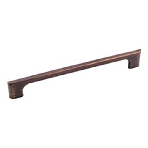 Hardware Resources 286-192DBAC 8-15/16" Overall Length Cabinet Pull - 192 mm center-to-center - Screws Included - Brushed Oil Rubbed Bronze