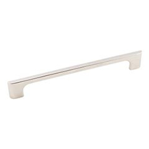 Hardware Resources 286-192NI 8-15/16" Overall Length Cabinet Pull - 192 mm center-to-center - Screws Included - Polished Nickel