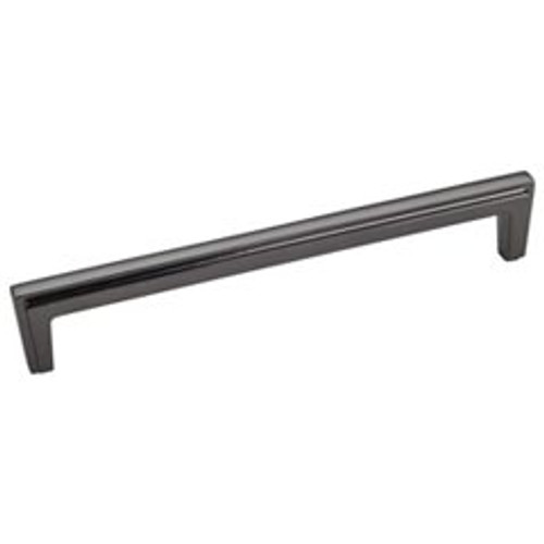 Hardware Resources 259-160BN 6-11/16" Overall Length Cabinet Pull - 160 mm center-to-center Holes - Screws Included - Black Nickel