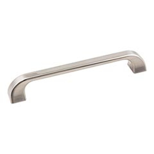 Hardware Resources 972-160SN 7-1/16" Overall Length Cabinet Pull - 160 mm center-to-center Holes - Screws Included - Satin Nickel
