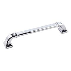 Hardware Resources 7-1/16" Overall Length Cabinet Pull - 160 mm center-to-center Holes - Screws Included - Polished Chrome - 165-160PC