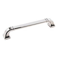 Hardware Resources 7-1/16" Overall Length Cabinet Pull - 160 mm center-to-center Holes - Screws Included - Polished Nickel - 165-160NI